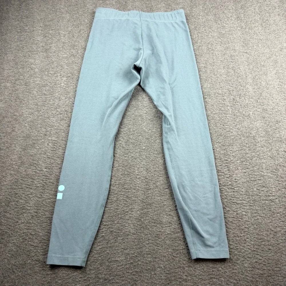 Nike Women's M Medium‎ Blue Gray Teal Graphic Logo Leggings Sportswear 429425
